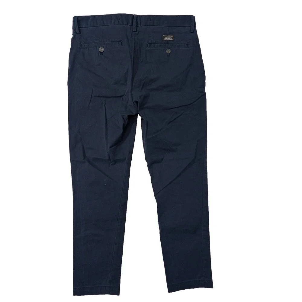 Banana Republic Lived In Chino Pants‎ Mens 33x30 Blue Skinny Fit Office Casual
